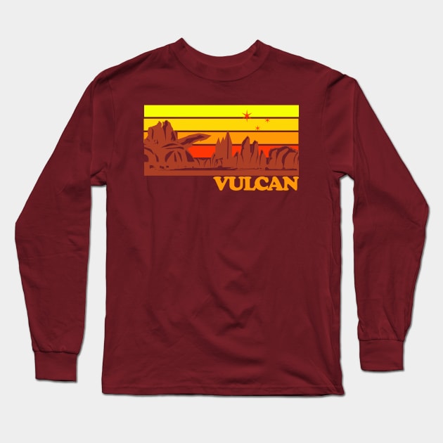 Vulcan Retro Long Sleeve T-Shirt by PopCultureShirts